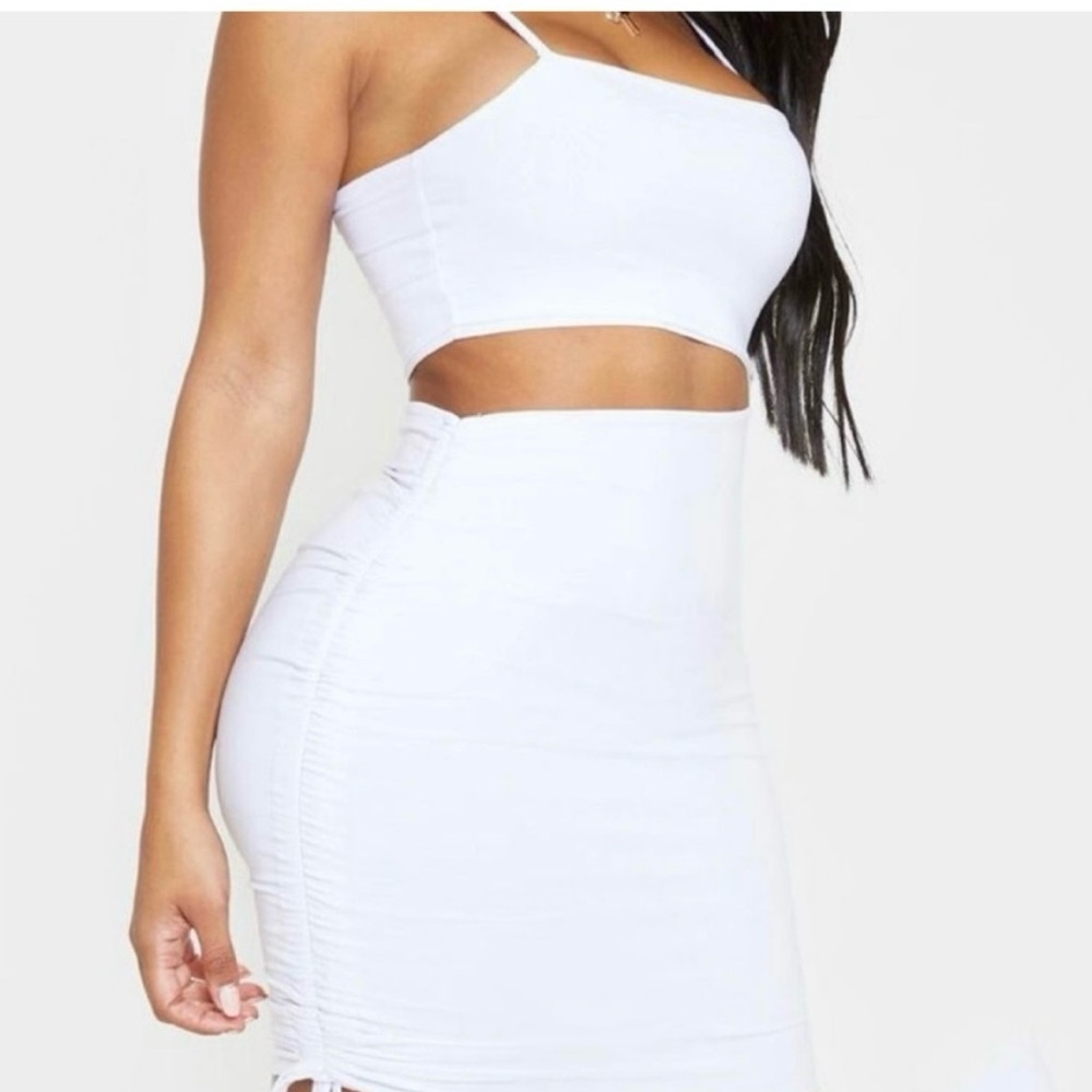 2/$12⚡️LAST CHANCE ⚡️PLT Cut-Out Ruched Dress